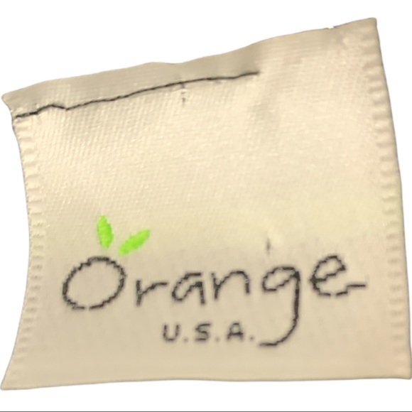 Orange Black Metallic sparkles Top Size S - Picture 5 of 8